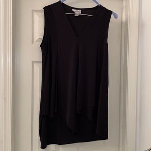 Black tank top blouse